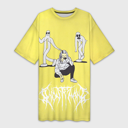 Женская длинная футболка Ghostemane Mercury / 3D-принт – фото 1