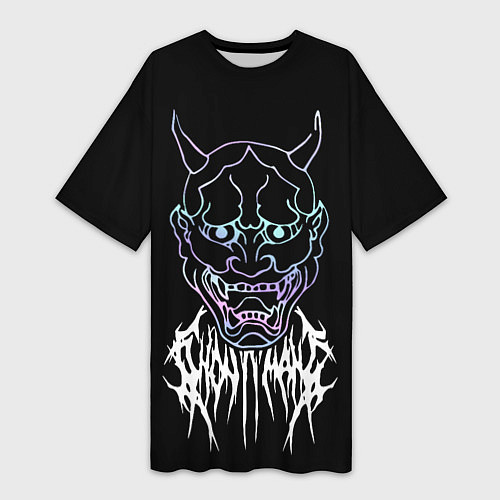 Женская длинная футболка Ghostemane / 3D-принт – фото 1