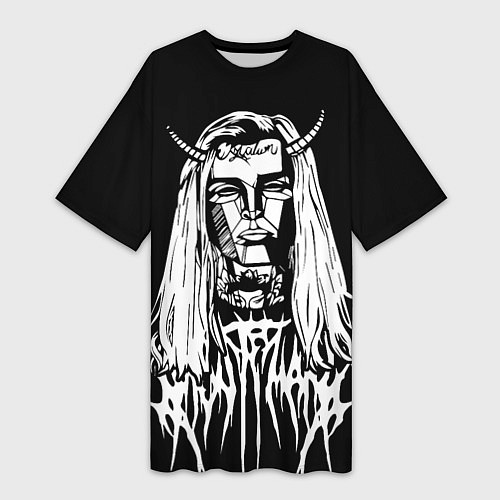 Женская длинная футболка Ghostemane: Devil / 3D-принт – фото 1