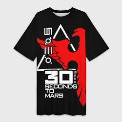 Женская длинная футболка 30 Seconds to Mars