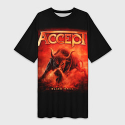 Женская длинная футболка Accept: Hell Bull
