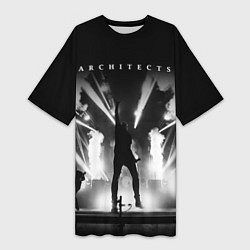 Женская длинная футболка Architects: Black Metal