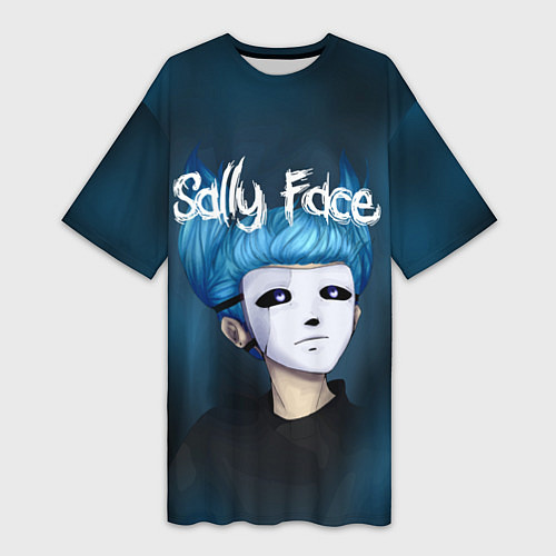 Женская длинная футболка Sally Face / 3D-принт – фото 1