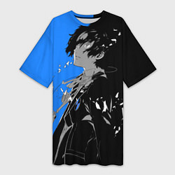 Женская длинная футболка Makoto Yuki: Persona 5