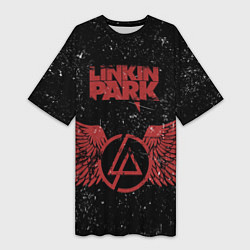 Женская длинная футболка Linkin Park: Red Airs