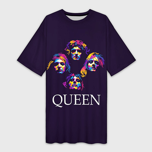 Женская длинная футболка Queen: Fan Art / 3D-принт – фото 1