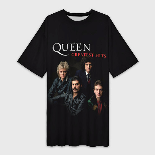 Женская длинная футболка Queen: Greatests Hits / 3D-принт – фото 1