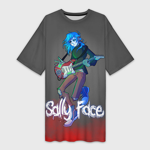 Женская длинная футболка Sally Face: Rock Star / 3D-принт – фото 1