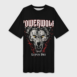 Женская длинная футболка Powerwolf: Lupus Dei
