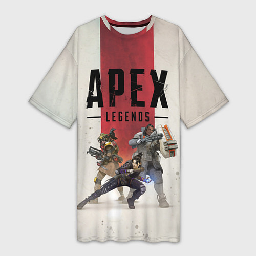 Женская длинная футболка Apex Legends / 3D-принт – фото 1