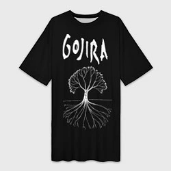 Женская длинная футболка Gojira: Tree