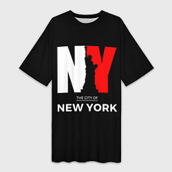 Женская длинная футболка New York City