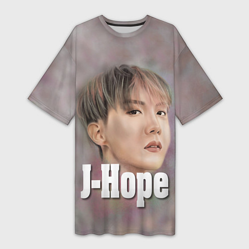 Женская длинная футболка BTS J-Hope / 3D-принт – фото 1