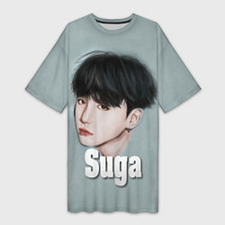 Женская длинная футболка BTS Suga