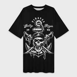 Женская длинная футболка Pirates Team