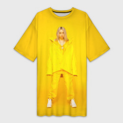 Женская длинная футболка Billie Eilish