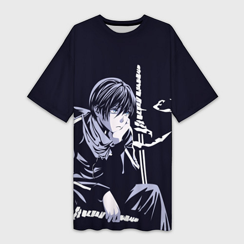 Женская длинная футболка Бездомный бог / 3D-принт – фото 1