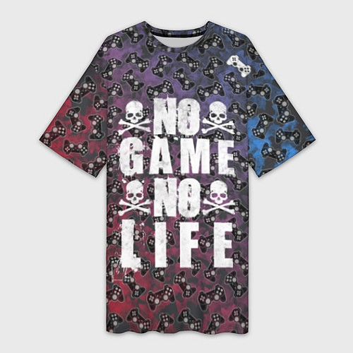 Женская длинная футболка No Game No Life / 3D-принт – фото 1