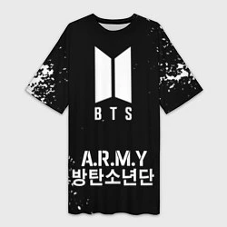 Женская длинная футболка BTS ARMY