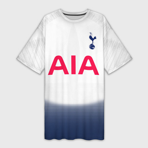 Женская длинная футболка FC Tottenham: Dele Alli Home 18-19 / 3D-принт – фото 1