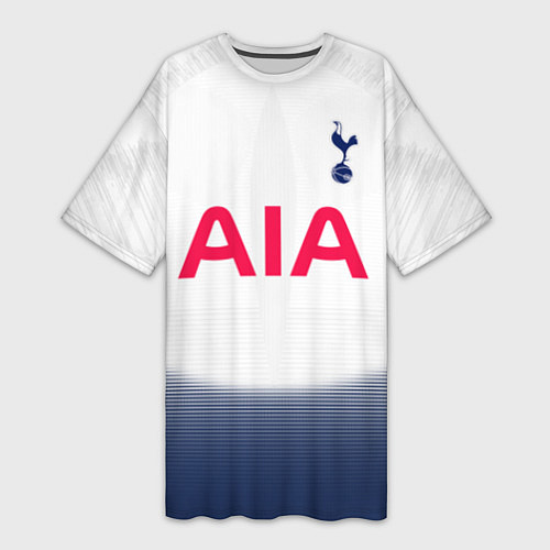 Женская длинная футболка FC Tottenham: Son Home 18-19 / 3D-принт – фото 1