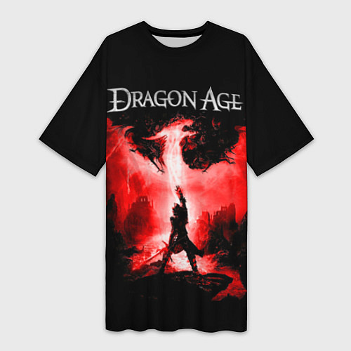 Женская длинная футболка Dragon Age / 3D-принт – фото 1