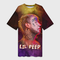 Женская длинная футболка Lil Peep ART