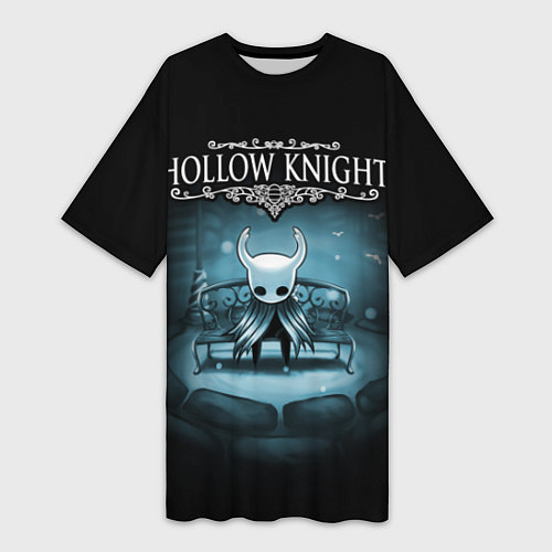 Женская длинная футболка Hollow Knight: Night / 3D-принт – фото 1