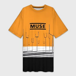 Женская длинная футболка Muse: Orange Mood