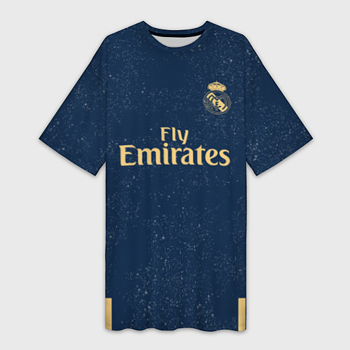 Женская длинная футболка Sergio Ramos away 19-20 / 3D-принт – фото 1