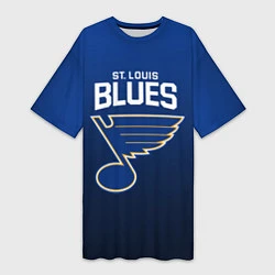 Женская длинная футболка St Louis Blues