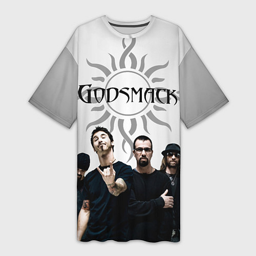 Женская длинная футболка Godsmack / 3D-принт – фото 1