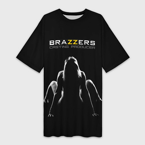 Женская длинная футболка Brazzers - casting producer / 3D-принт – фото 1