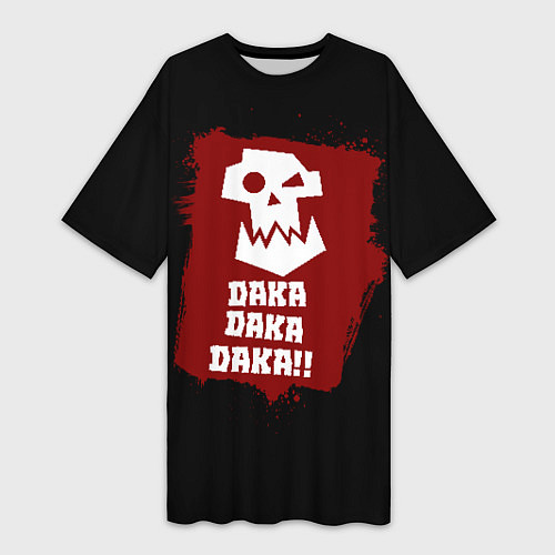 Женская длинная футболка Daka-дакка: орки / 3D-принт – фото 1