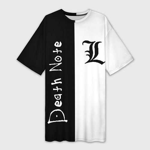 Женская длинная футболка Death Note 2 / 3D-принт – фото 1