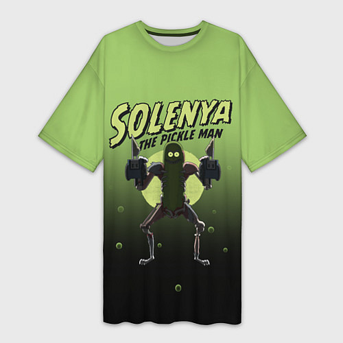 Женская длинная футболка Solenya: The Pickle Man / 3D-принт – фото 1