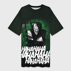 Женская длинная футболка Laughing Joker