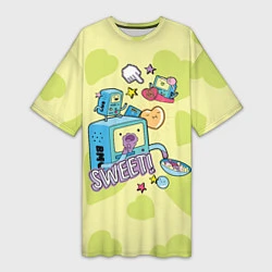 Женская длинная футболка Sweet BMOs