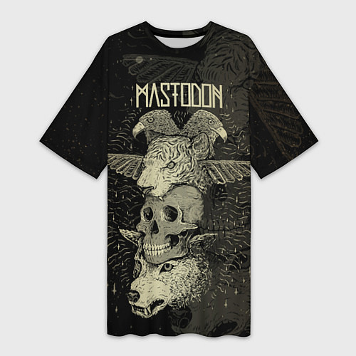 Женская длинная футболка Mastodon / 3D-принт – фото 1