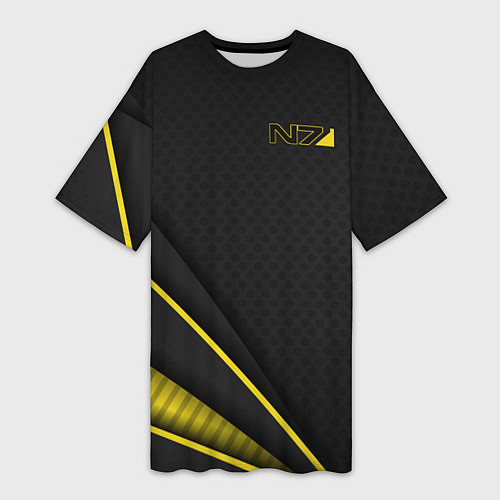 Женская длинная футболка Mass Effect N7 / 3D-принт – фото 1