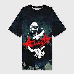 Женская длинная футболка Алиса