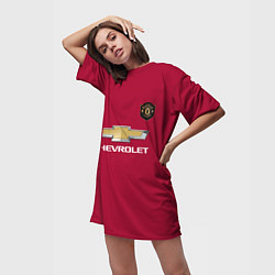 Футболка женская длинная Lingard Manchester United, цвет: 3D-принт — фото 2