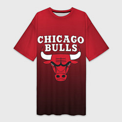 Женская длинная футболка CHICAGO BULLS