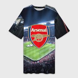 Женская длинная футболка FC Arsenal