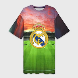 Женская длинная футболка FC Real Madrid
