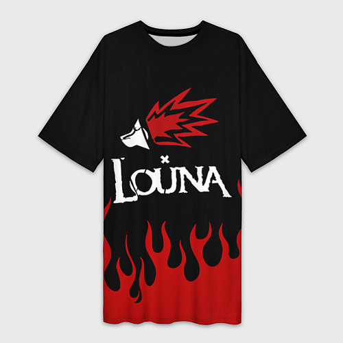 Женская длинная футболка Louna / 3D-принт – фото 1
