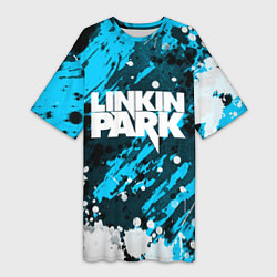 Футболка женская длинная Linkin Park, цвет: 3D-принт