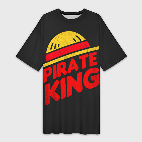 Женская длинная футболка One Piece Pirate King / 3D-принт – фото 1