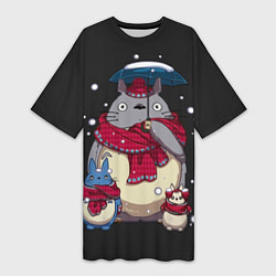 Женская длинная футболка My Neighbor Totoro