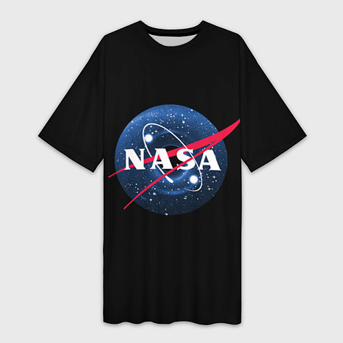 Женская длинная футболка NASA Black Hole / 3D-принт – фото 1